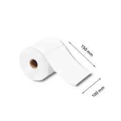 Etykiety termiczne Qoltec 100x150mm | 350szt | PartsPC.pl