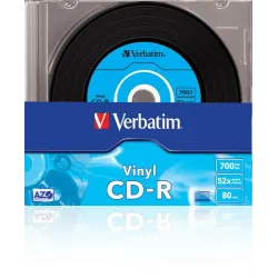 Płyty CD-R Verbatim 52x 700MB (Slim 10) VINYL AZO | PartsPC.pl