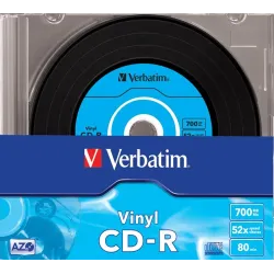Płyty CD-R Verbatim 52x 700MB (Slim 10) VINYL AZO | PartsPC.pl