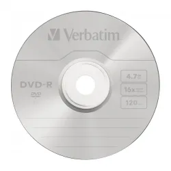 Płyta DVD-R Verbatim 16X 4.7GB (Slim 1) MATT SILVER | PartsPC.pl