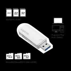 Czytnik kart pamięci LogiLink CR0034A USB 3.0 | PartsPC.pl