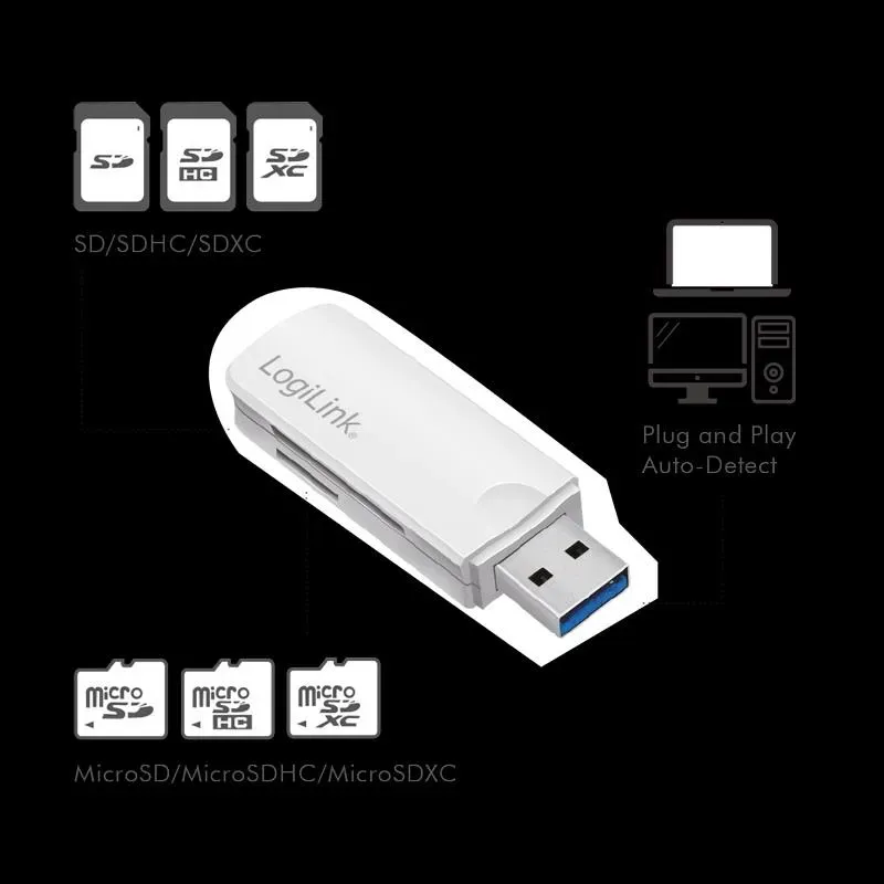 Czytnik kart pamięci LogiLink CR0034A USB 3.0 | PartsPC.pl