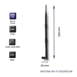 Antena Wi-Fi Qoltec dookólna | 9dBi | PartsPC.pl
