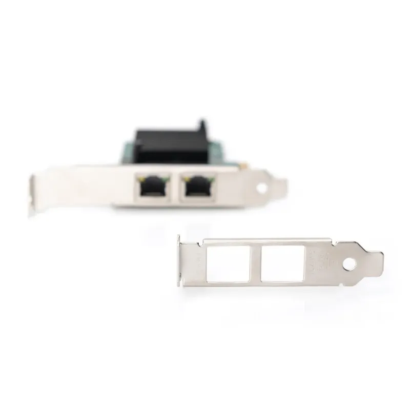 Karta sieciowa DIGITUS przewodowa PCI Express 2x RJ45 | PartsPC.pl