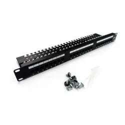 Patch panel DIGITUS 19" 24x RJ45 UTP kat. 5e z tacką | PartsPC.pl