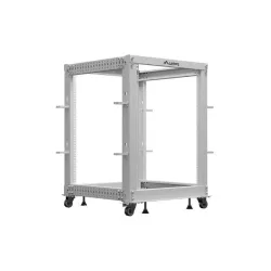 Stojak Open Rack 19" Lanberg 15U 600x600 regulowany szary | PartsPC.pl