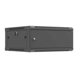 Szafa instalacyjna Rack wisząca 19" 4U 600x600 czarna | PartsPC.pl