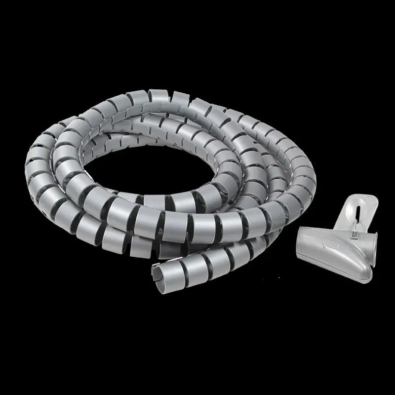 Organizer kabli LogiLink KAB0013 spiralny, 2.5m, srebrny | PartsPC.pl