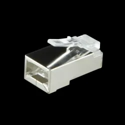 Wtyk RJ45 CAT.6 FTP LogiLink MP0021 z osłonką, szary | PartsPC.pl