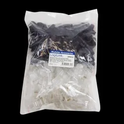 Wtyk RJ45 CAT.6 UTP LogiLink MP0024 z osłonką, szary | PartsPC.pl