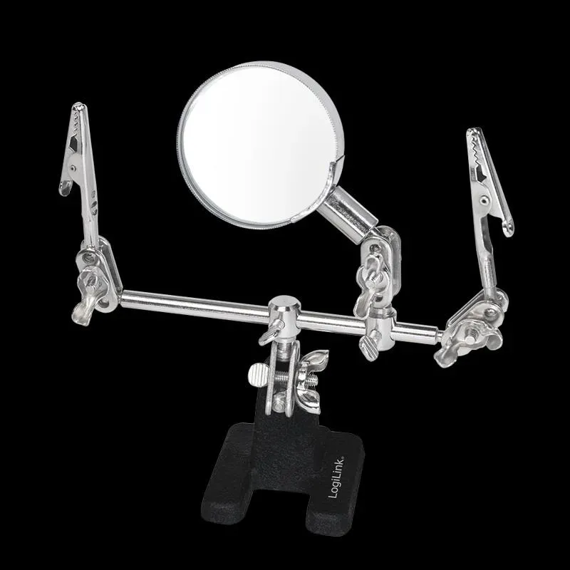 Uchwyt narzędziowy LogiLink WZ0034 "trzecia ręka" z lupą | PartsPC.pl
