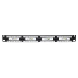 Patch panel 19'' Netrack 1U, 24-porty kat. 5e UTP, z | PartsPC.pl