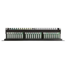 Patch panel 19'' Netrack 24-porty kat. 6 FTP, z półką | PartsPC.pl