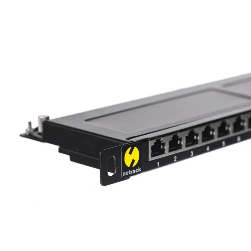 Patch panel 19'' Netrack 24-porty kat. 5e FTP, 0,5U z | PartsPC.pl