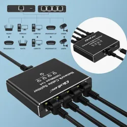 Switch niezarządzalny Qoltec mini rozdzielacz splitter | PartsPC.pl