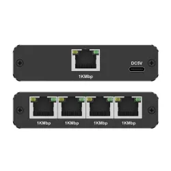 Switch niezarządzalny Qoltec mini rozdzielacz splitter | PartsPC.pl