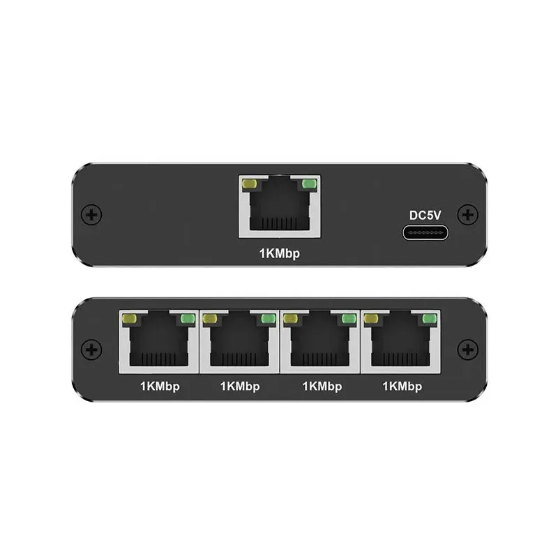 Switch niezarządzalny Qoltec mini rozdzielacz splitter | PartsPC.pl