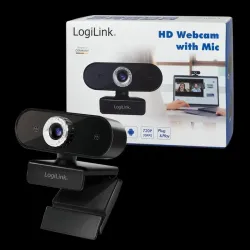 Kamera internetowa HD LogiLink UA0368 USB z mikrofonem | PartsPC.pl