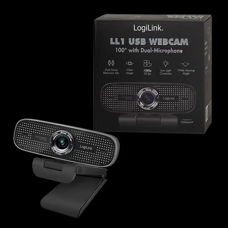 Kamera internetowa HD LogiLink UA0378 USB, 100°, | PartsPC.pl