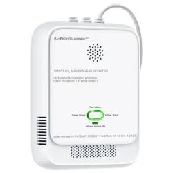 Czujnik wycieku gazu ziemnego i tlenku węgla Qoltec | | PartsPC.pl