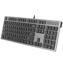 Klawiatura przewodowa A4Tech KV-300H USB czarno-grafitowa | PartsPC.pl