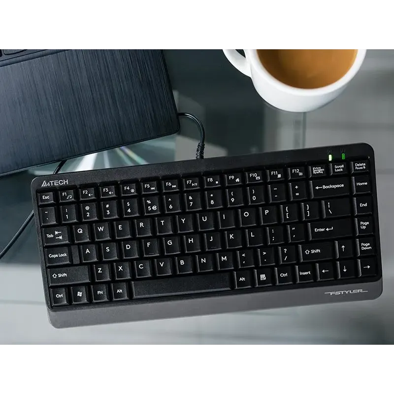 Klawiatura przewodowa mini A4Tech FSTYLER FK11 Grey | PartsPC.pl