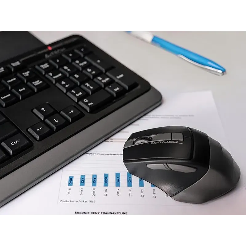 Zestaw bezprzewodowy klawiatura + mysz A4Tech Fstyler | PartsPC.pl