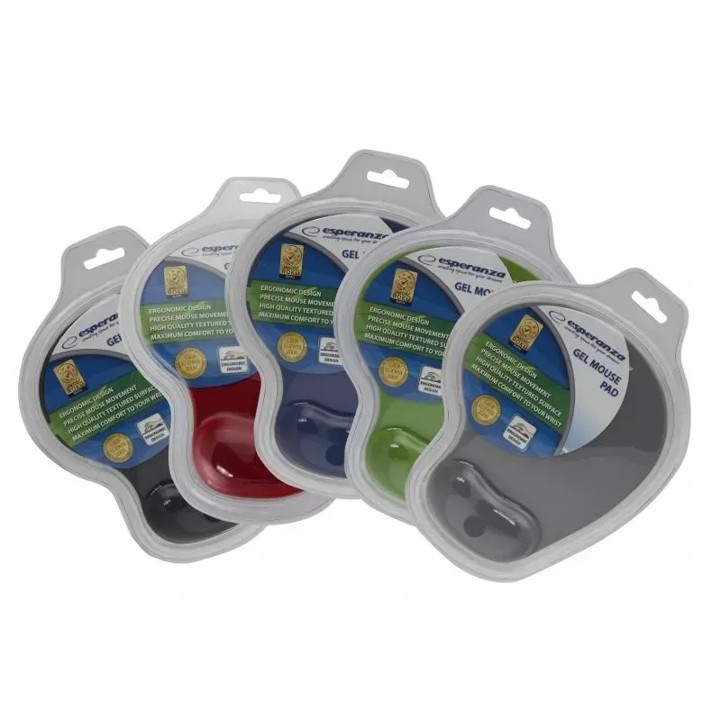 Podkładka pod mysz Esperanza EA137R żelowa czerwona | PartsPC.pl