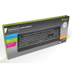 Klawiatura przewodowa Tracer Ofis PRO White lightening | PartsPC.pl
