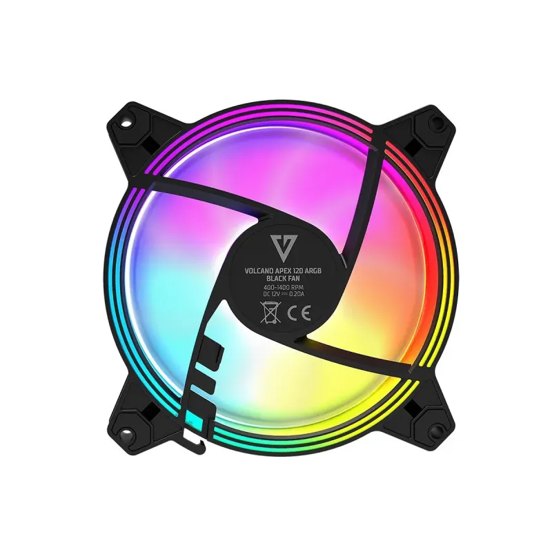 Wentylator Modecom Volcano APEX 120 ARGB FAN czarny | PartsPC.pl