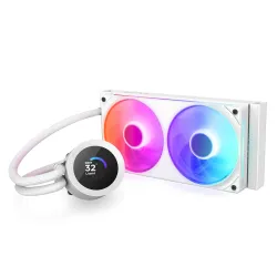 Chłodzenie wodne NZXT Kraken Plus 240 RGB LCD białe | PartsPC.pl