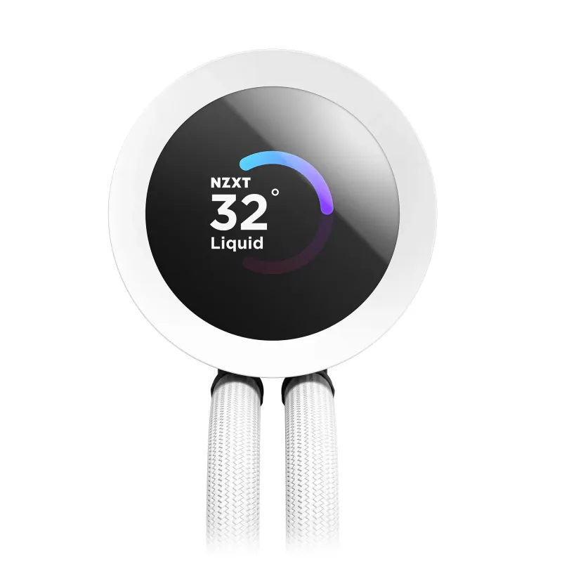 Chłodzenie wodne NZXT Kraken Plus 240 RGB LCD białe | PartsPC.pl