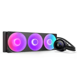 Chłodzenie wodne NZXT Kraken Plus 360 RGB LCD czarne | PartsPC.pl