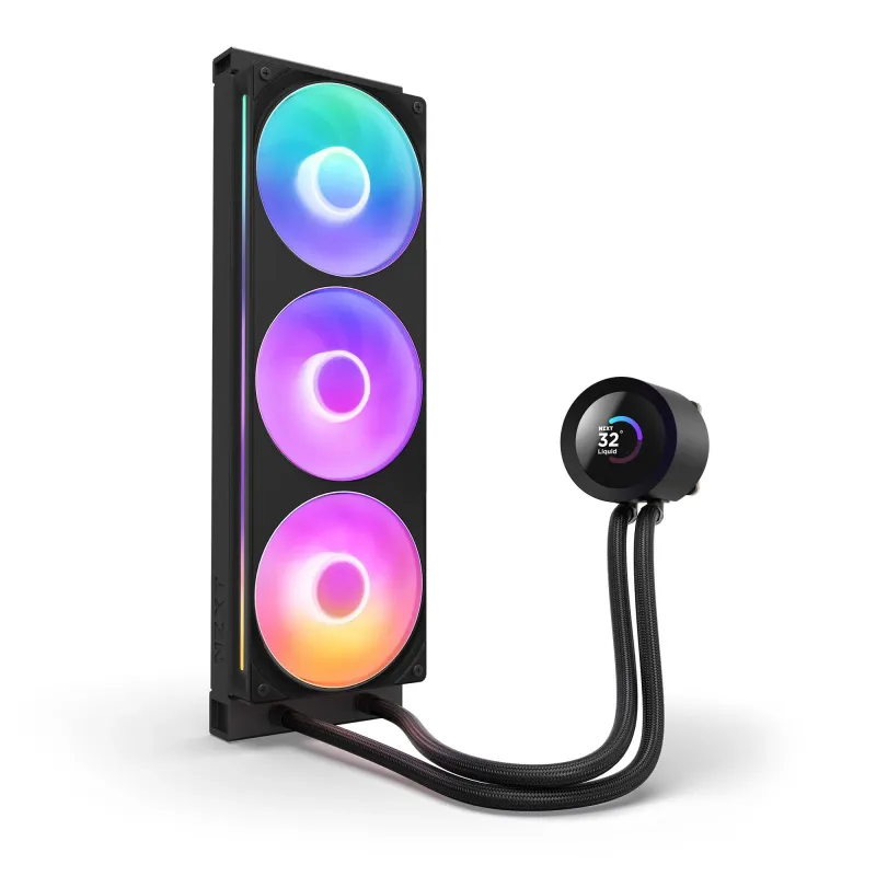 Chłodzenie wodne NZXT Kraken Plus 360 RGB LCD czarne | PartsPC.pl