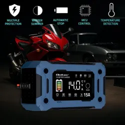 Ładowarka inteligentna Qoltec mikroprocesorowa 12V 15A | PartsPC.pl