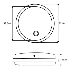 Lampa LED z czujnikiem ruchu Maclean , czujnik PIR, | PartsPC.pl