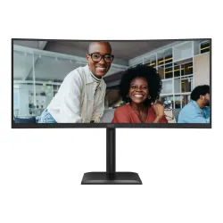 Monitor AOC 34" CU34E4CV VA WQHD 120Hz 2xHDMI DP HUB | PartsPC.pl