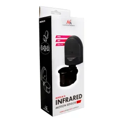 Czujnik ruchu zmierzchu ścienny Maclean MCE25 B/B czarny | PartsPC.pl