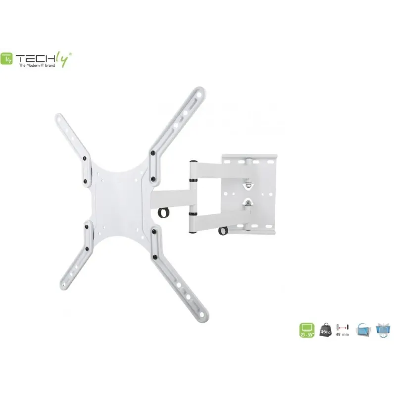 Uchwyt ścienny Techly 23"-55", 45kg obrotowy | PartsPC.pl
