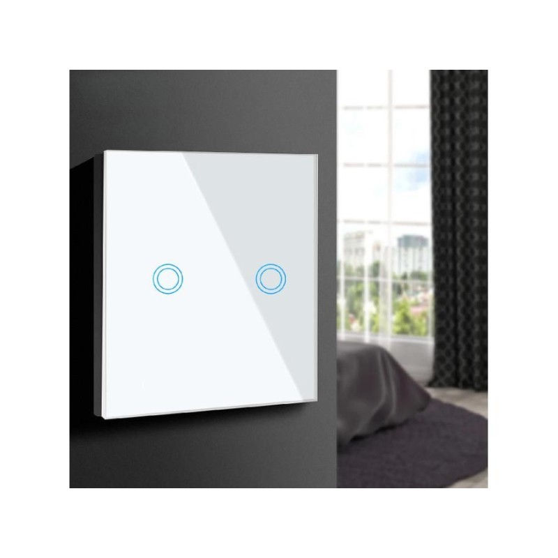 Włącznik dotykowy światła Maclean MCE704W podwójny, sz... | PartsPC.pl