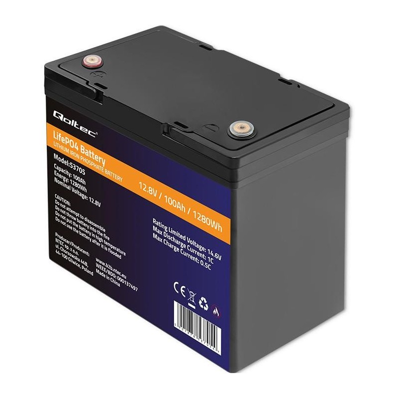 Akumulator LiFePO4 Qoltec Litowo-Żelazowo-Fosforanowy ... | PartsPC.pl