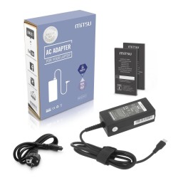 Zasilacz sieciowy Mitsu 45W USB-C, USBC, 5-20V, 2-3A (... | PartsPC.pl