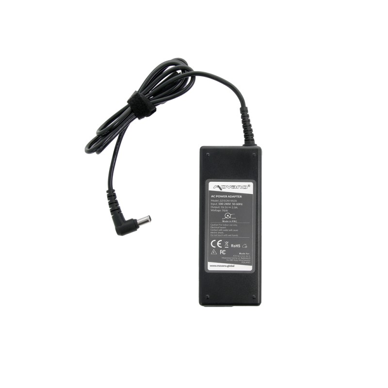 Zasilacz Movano 19.5v 3.9a (6.5x4.4 pin) 75W do Sony | PartsPC.pl