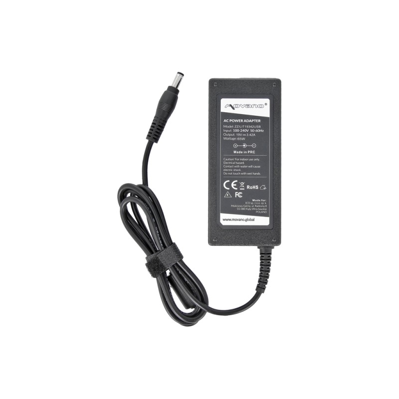 Zasilacz Movano 19v 3.42a (5.5x2.5) 65W z wyjściem USB -... | PartsPC.pl