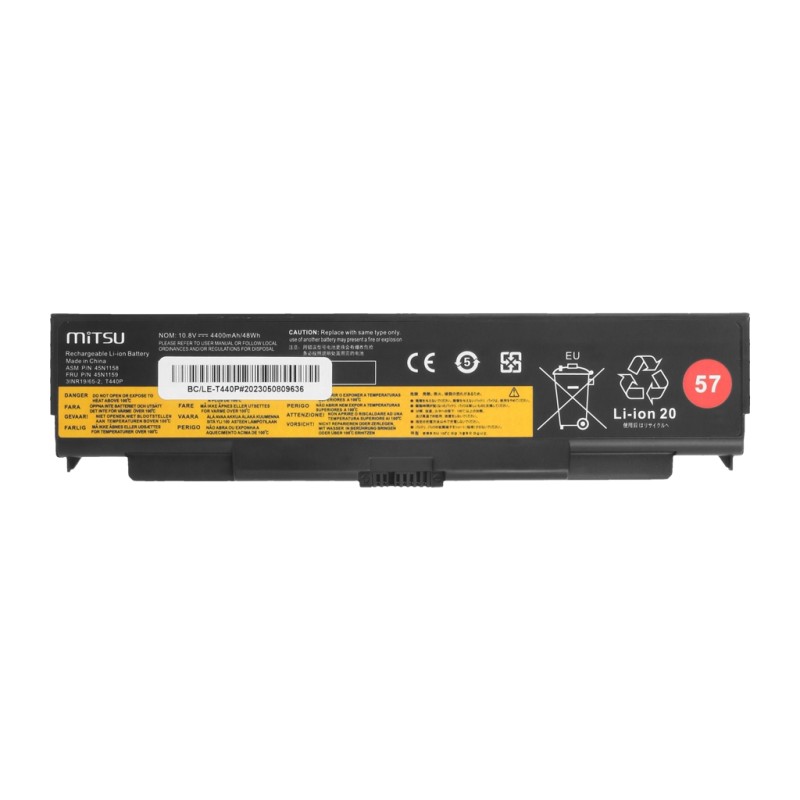 Bateria Mitsu do Lenovo T440p, W540 - Notebooki akcesoria | PartsPC.pl
