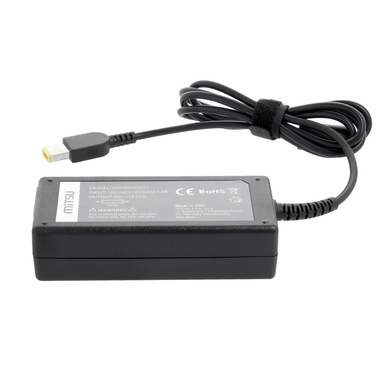 Zasilacz Mitsu 20v 3.25a (prostokątny 11.0x4.5 pin -... | PartsPC.pl