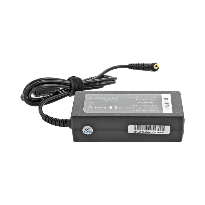 Zasilacz Mitsu 20v 3.25a (5.5x2.5) 65W do Fujitsu... | PartsPC.pl