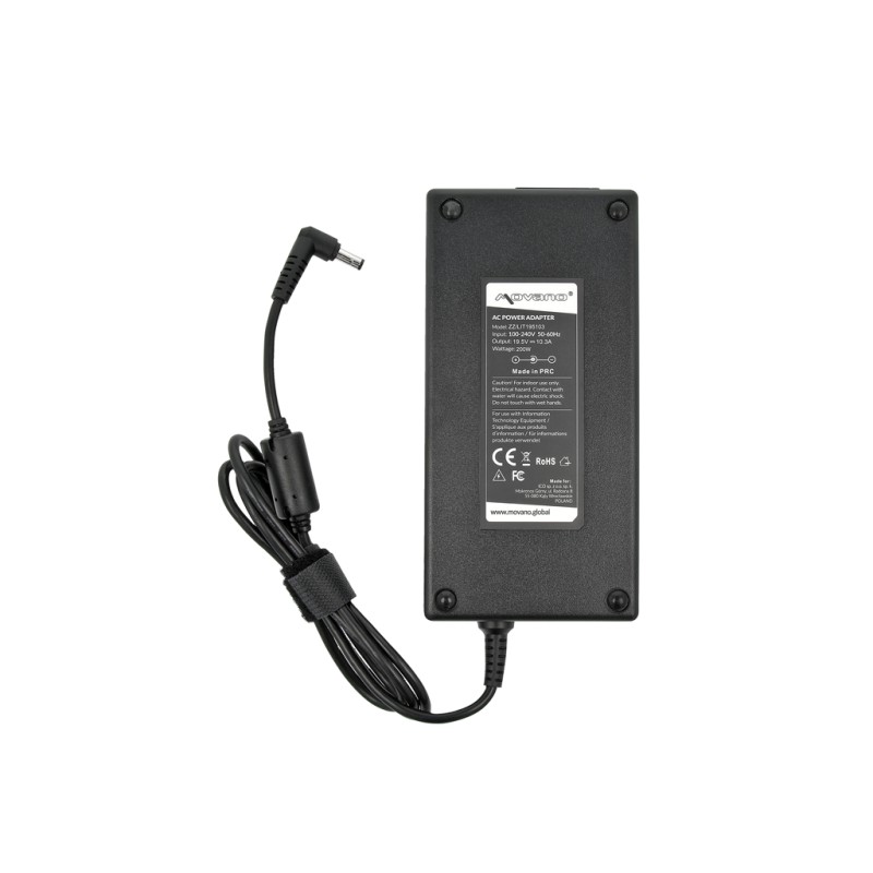 Zasilacz Movano 19.5v 10.3a (5.5x2.5) 200W do Clevo | PartsPC.pl