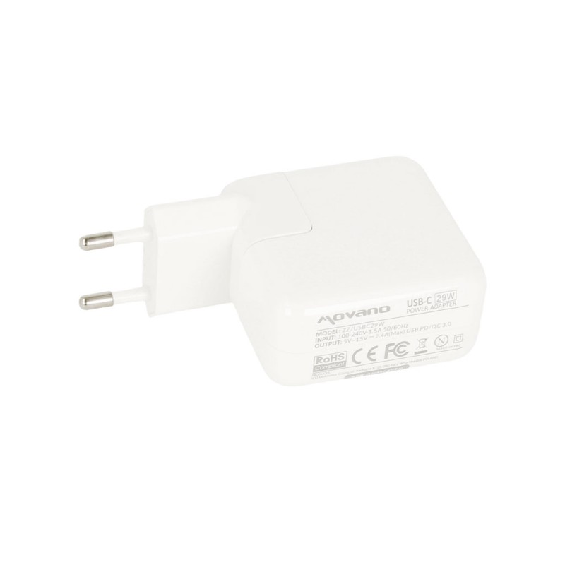 Zasilacz Movano 29W USB type C USB-C (white) | PartsPC.pl