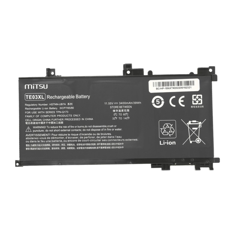 Bateria Mitsu do HP Omen 15, Pavilion 15 - 11.55V | PartsPC.pl